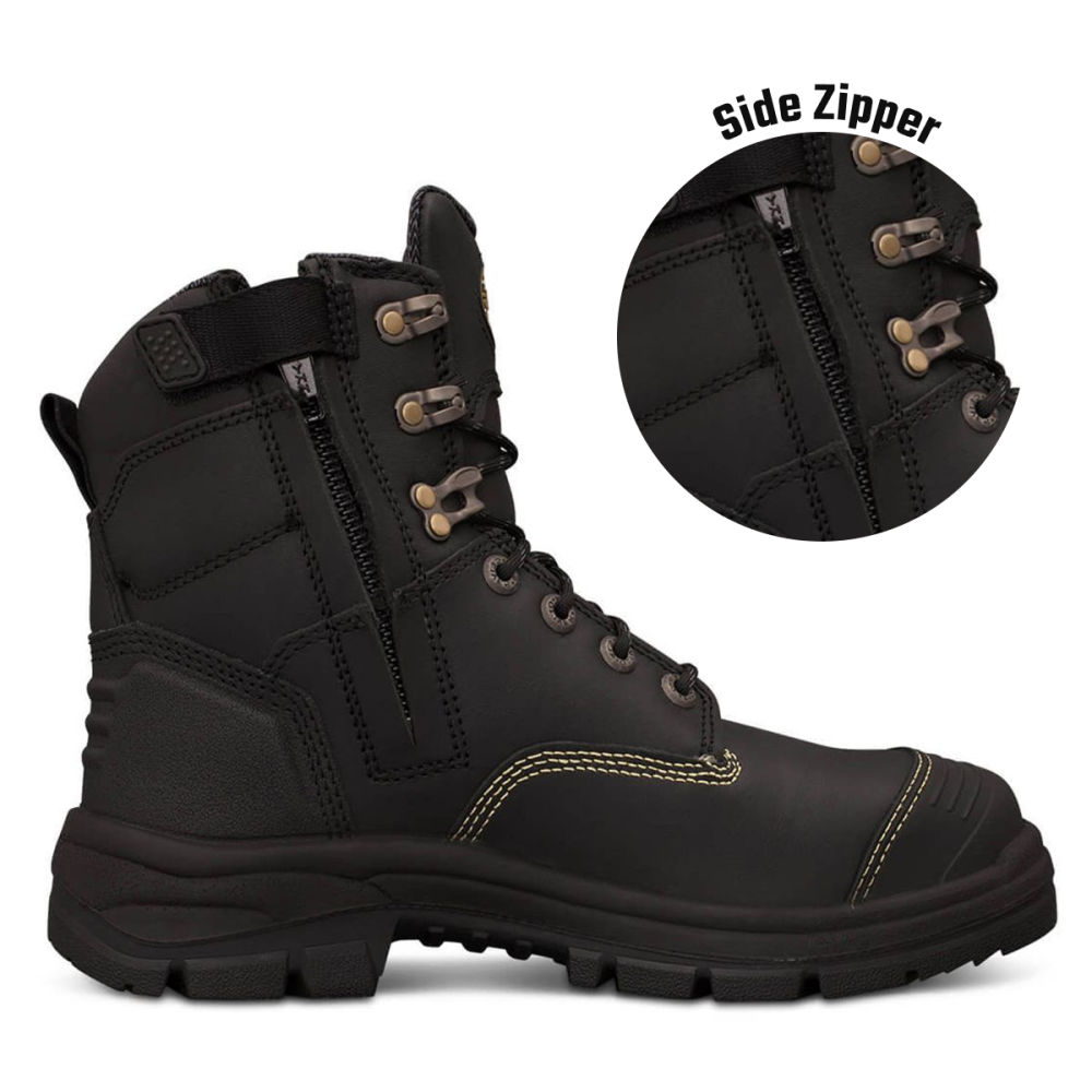 Oliver 55-345Z | 150mm Black Zip Sided Boot