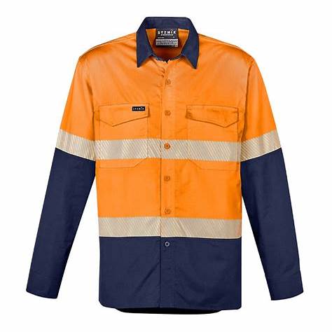 Syzmik ZW229 Rugged Cooling Hi-Vis Segmented Tape L/S Shirt
