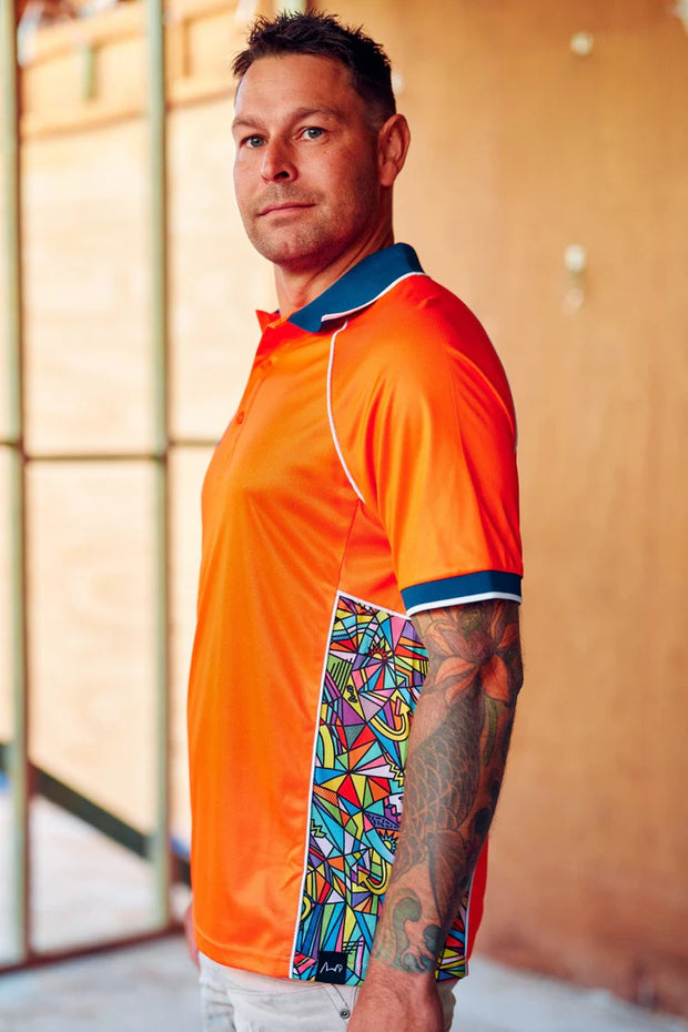 Unisex Orange Bonza Polo 21505