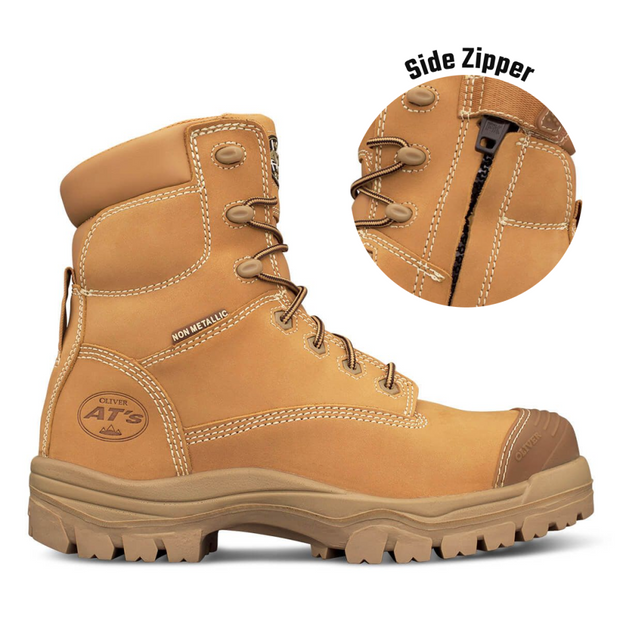 Oliver Boot - 150mm Wheat Zip Sided Boot