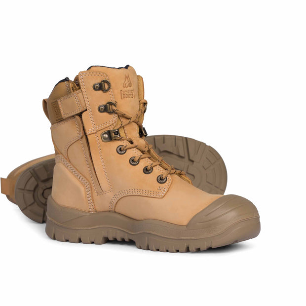 Mongrel Boot - HIGH LEG ZIPSIDER BOOT W/ SCUFF CAP