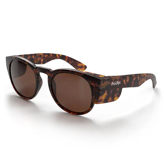 Safe Style - Cruisers Matte Brown Tort Frame Brown Polarised Lens