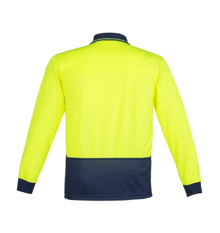 Syzmik-ZH232-Unisex L/S HiVis Basic Spliced Polo