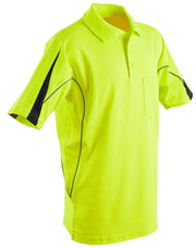 TrueDry Hi-Vis Polo with Reflective Piping