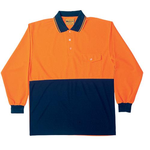 Bocini-SP0426-Adults Hi Vis Safety Polo-L/S