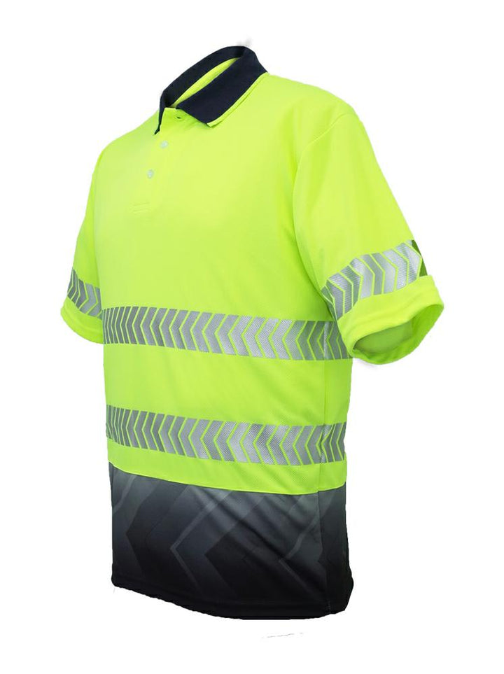 Bocini-SP0753-Hi Vis S/S Polo with R/Tape