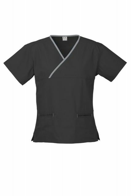 Biz Collection-H10722-Ladies X'ver Contrast Top