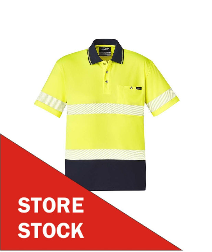 Syzmik-ZH535-HIVis Segmented S/S Polo