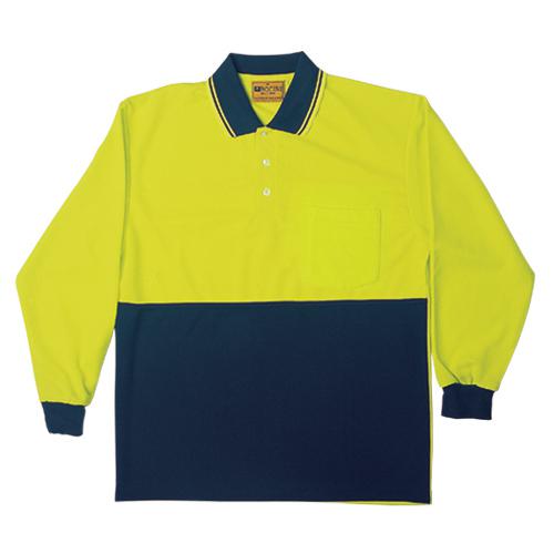 Bocini-SP0536-Hi Vis Polyface/Cotton Polo