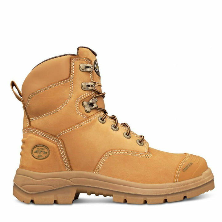 Oliver-55332-150mm Wheat Lace Up Safety Boot