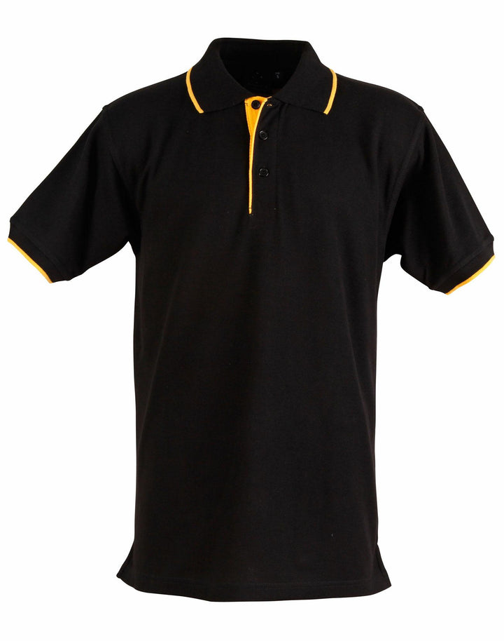 Poly/Cotton Contrast Pique Short Sleeve Polo