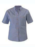 Bisley-B71407L-Ladies S/S Chambray Shirt