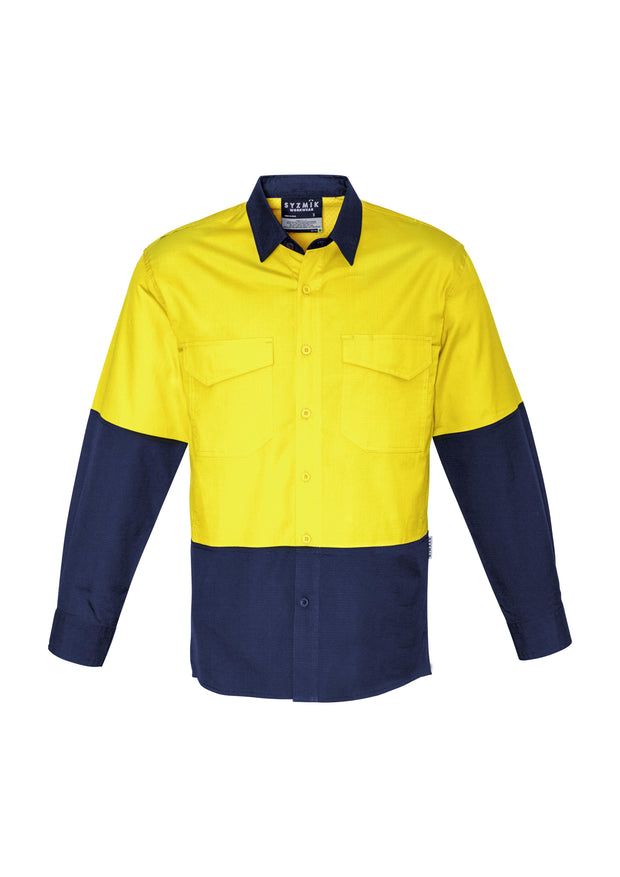Syzmik-ZW128-HiVis Rugged Cooling Spliced Shirt