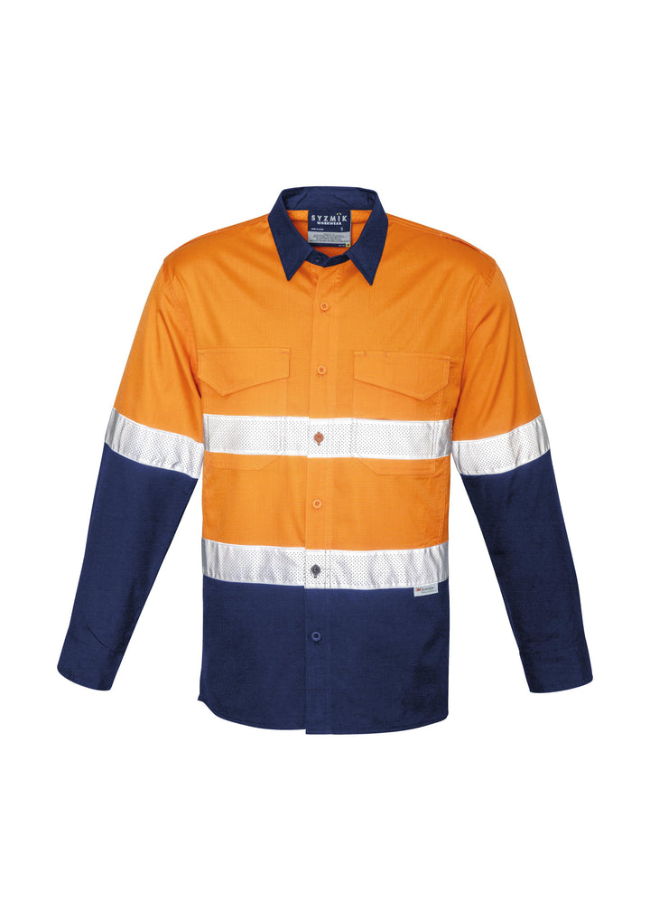 Syzmik-ZW129-HiVis Rugged Cooling Taped Shirt