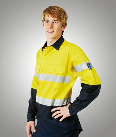 Blue Whale C91 Hi-Vis Drill Shirt Day/Night Long Sleeve