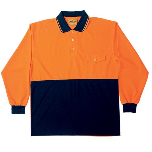 Bocini-SP0426-Adults Hi Vis Safety Polo-L/S
