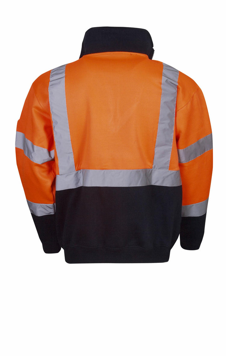 Blue Whale-F95-HiVis Fleecy Jumper, R/Tape