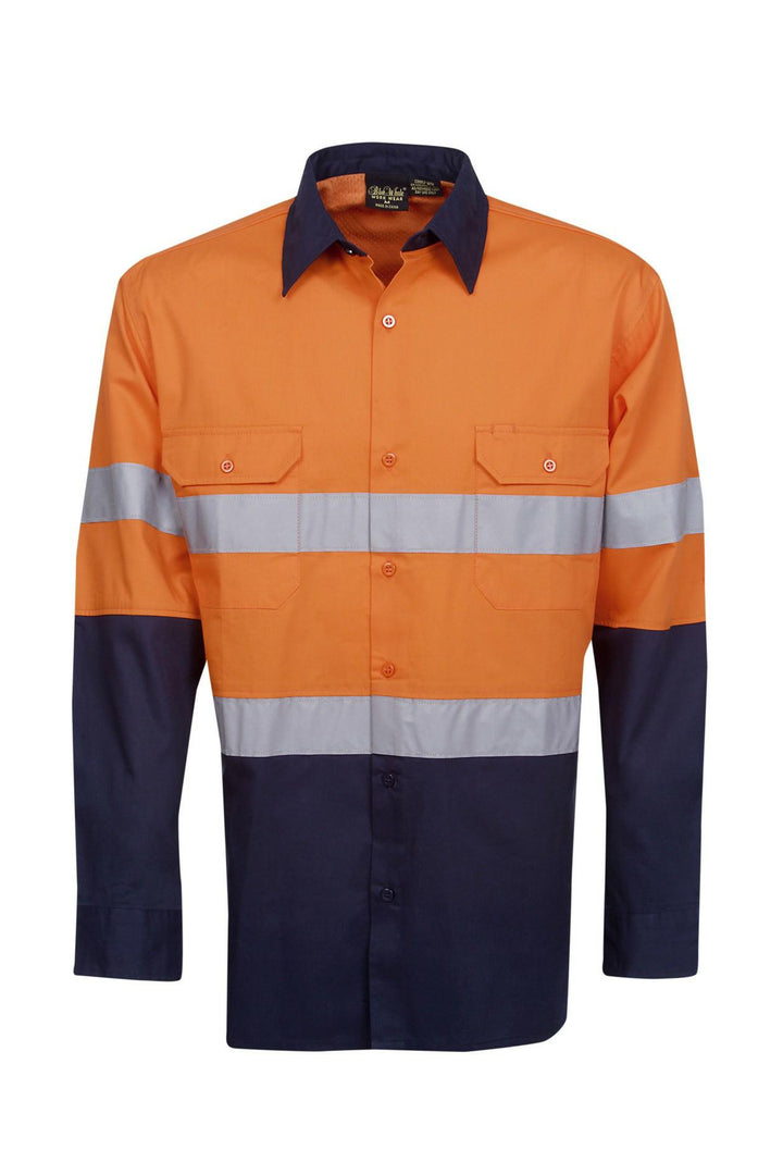 Blue Whale C91 Hi-Vis Drill Shirt Day/Night Long Sleeve
