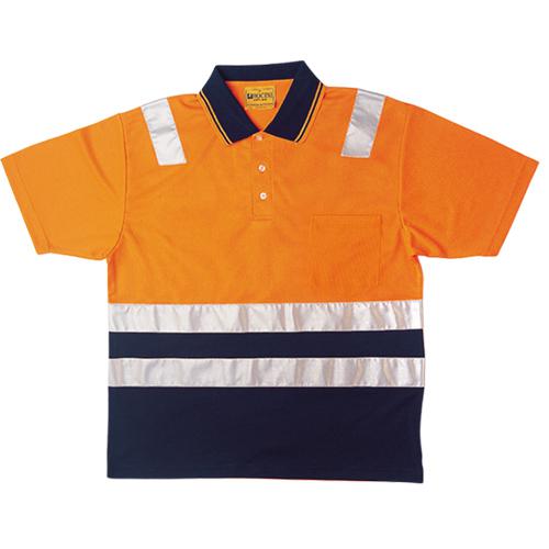 Bocini-SP0539-Hi Vis Polyface/Cotton Lined Polo