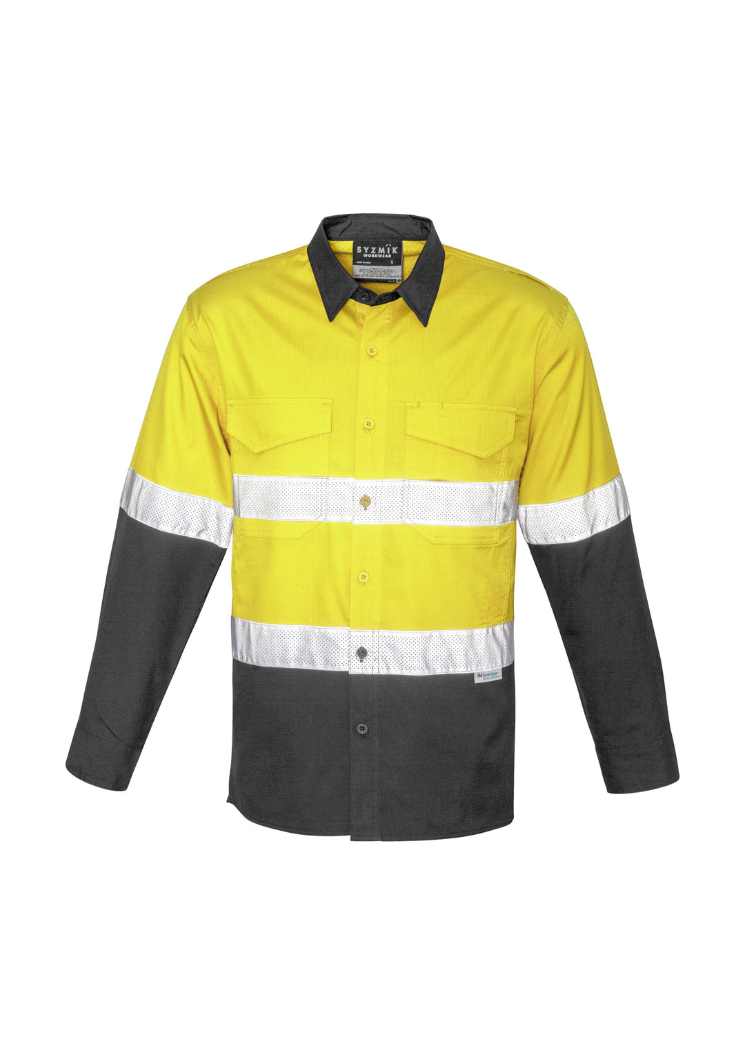 Syzmik-ZW129-HiVis Rugged Cooling Taped Shirt