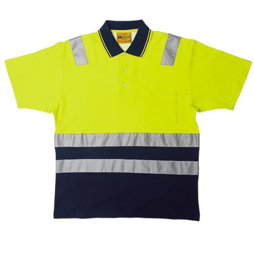 Bocini-SP0539-Hi Vis Polyface/Cotton Lined Polo