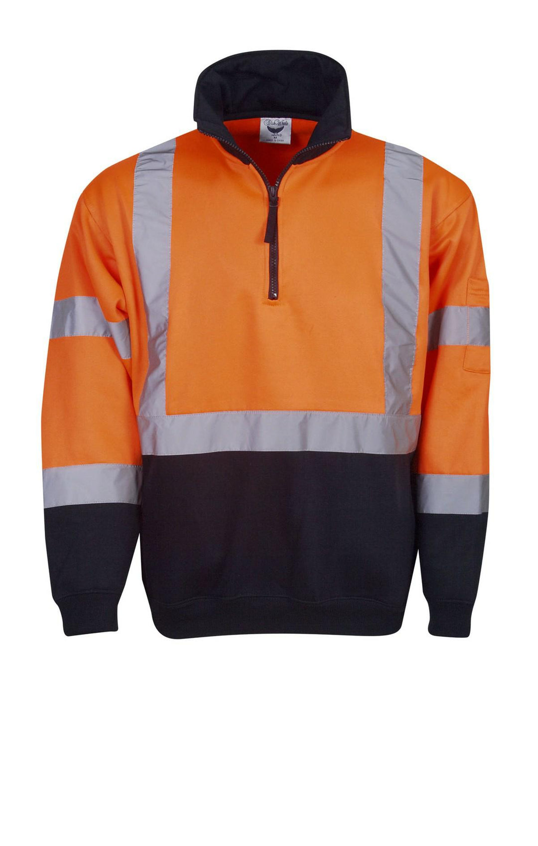 Blue Whale-F95-HiVis Fleecy Jumper, R/Tape