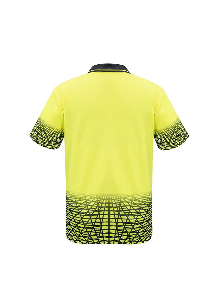 Syzmik-ZH300-HiVis Mens S/S Track Polo