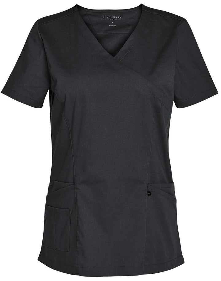 Benchmark-M7640-Ladies S/S One Colour Scrub Top
