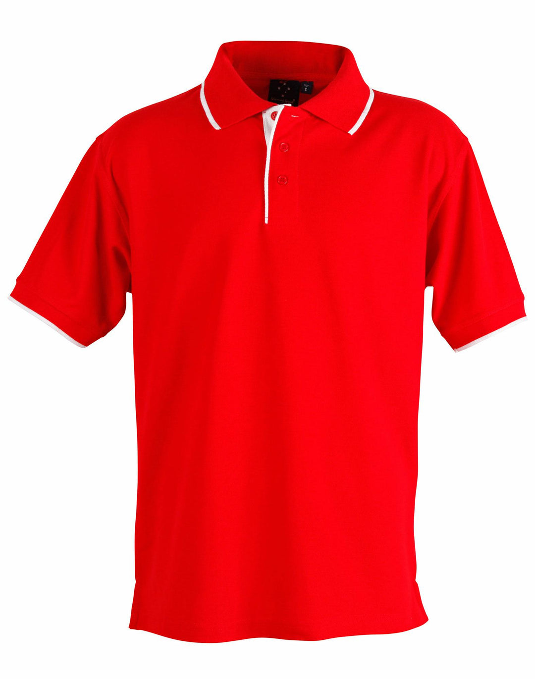 Poly/Cotton Contrast Pique Short Sleeve Polo