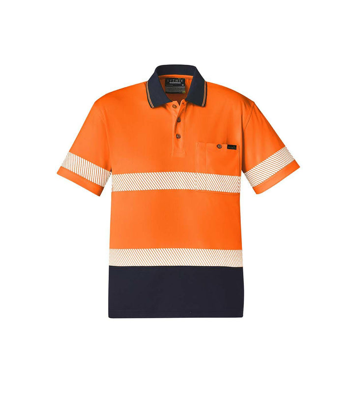 Syzmik-ZH535-HIVis Segmented S/S Polo