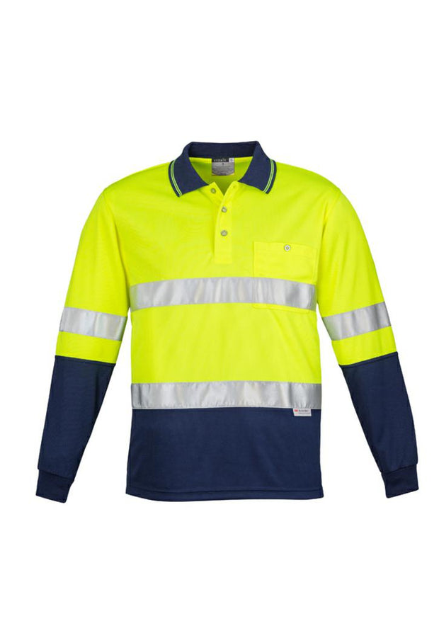 Syzmik-ZH235-HiVis L/S Spiced Polo with R/Tape