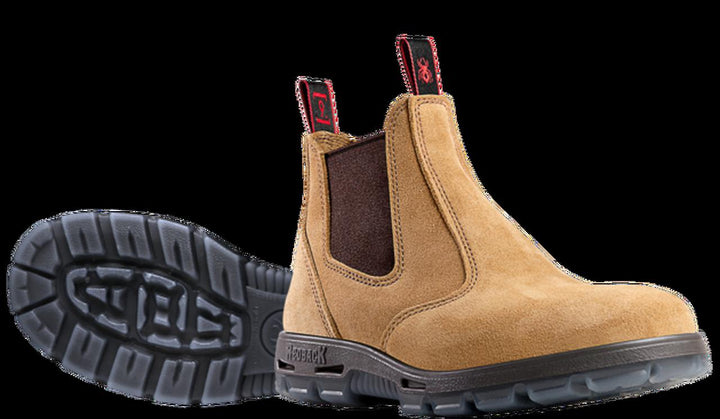 Redback-UBBA-Banana Suede Elastic Sided Boot