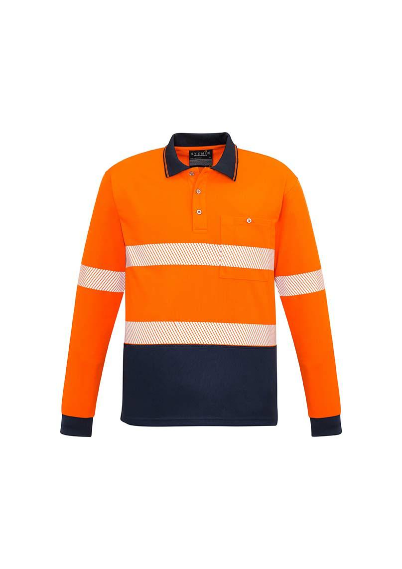 Syzmik-ZH530-HIVis Segmented L/S Polo