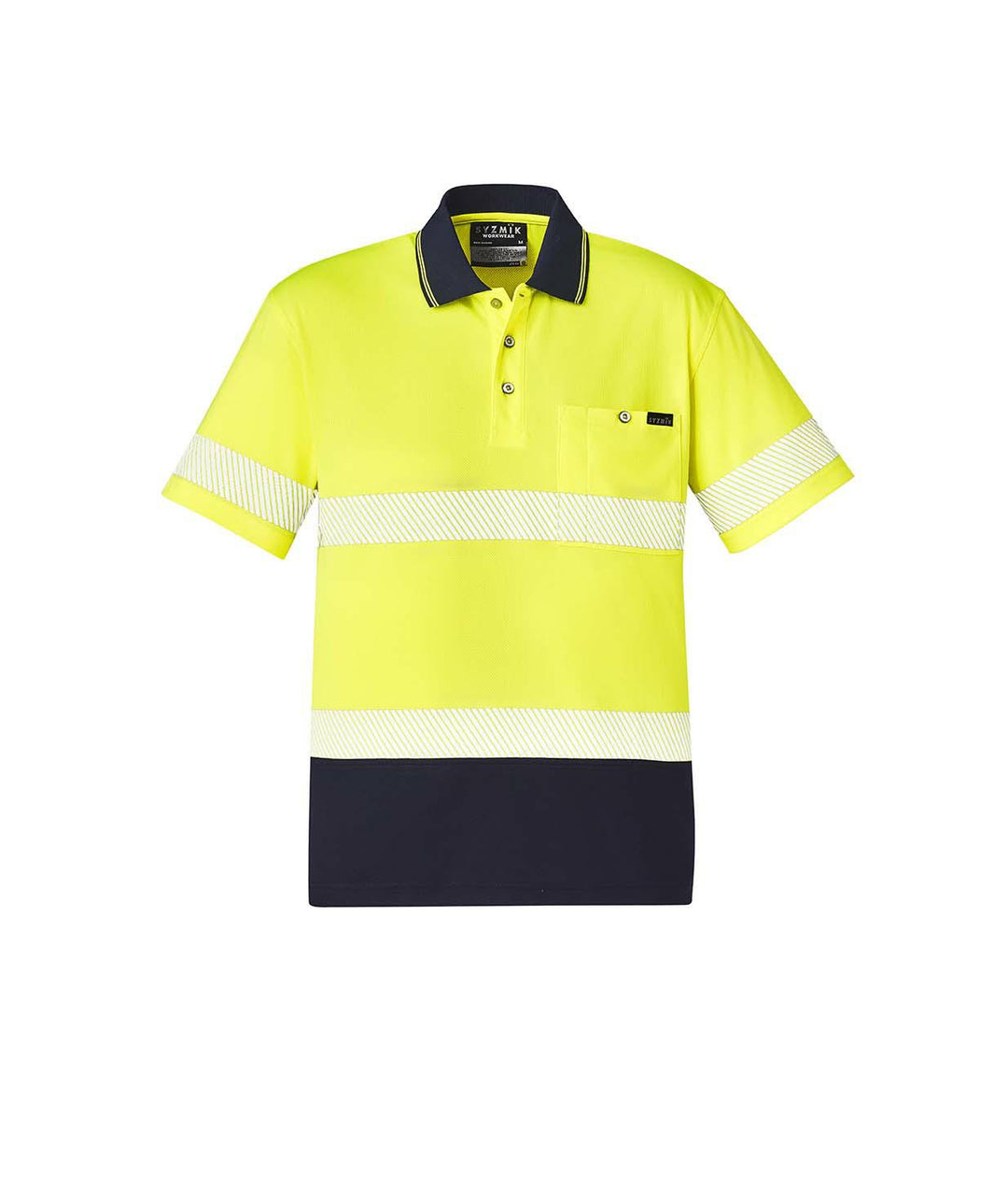 Syzmik-ZH535-HIVis Segmented S/S Polo