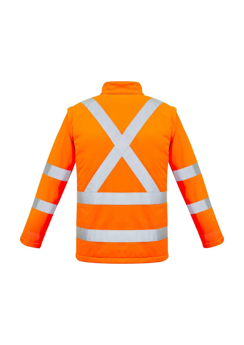 Syzmik-ZJ680-HiVis 2in1 Soft Shell Jacket, Rail X