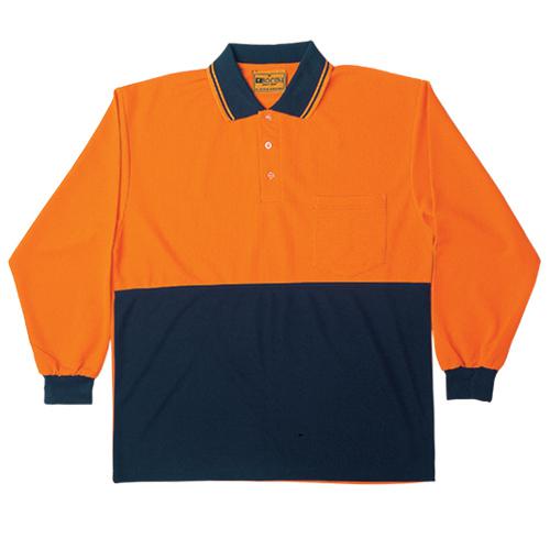 Bocini-SP0536-Hi Vis Polyface/Cotton Polo