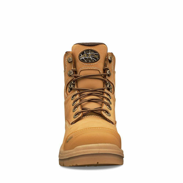 Oliver-55332-150mm Wheat Lace Up Safety Boot