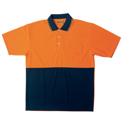 Bocini-SP0538-Hi Vis Polyface/Cotton Back Polo