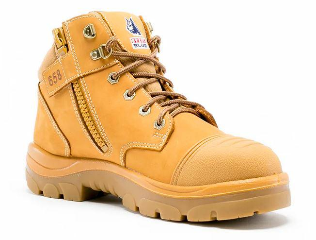 Steel Blue-312658-Parkes Zip-TPU Outsole-scuff Cap