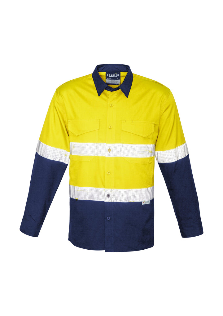 Syzmik-ZW129-HiVis Rugged Cooling Taped Shirt