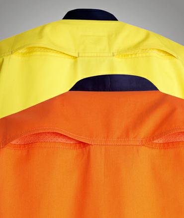 Blue Whale-C92-Light Wt Hi Vis Drill Shirt D/N S/S