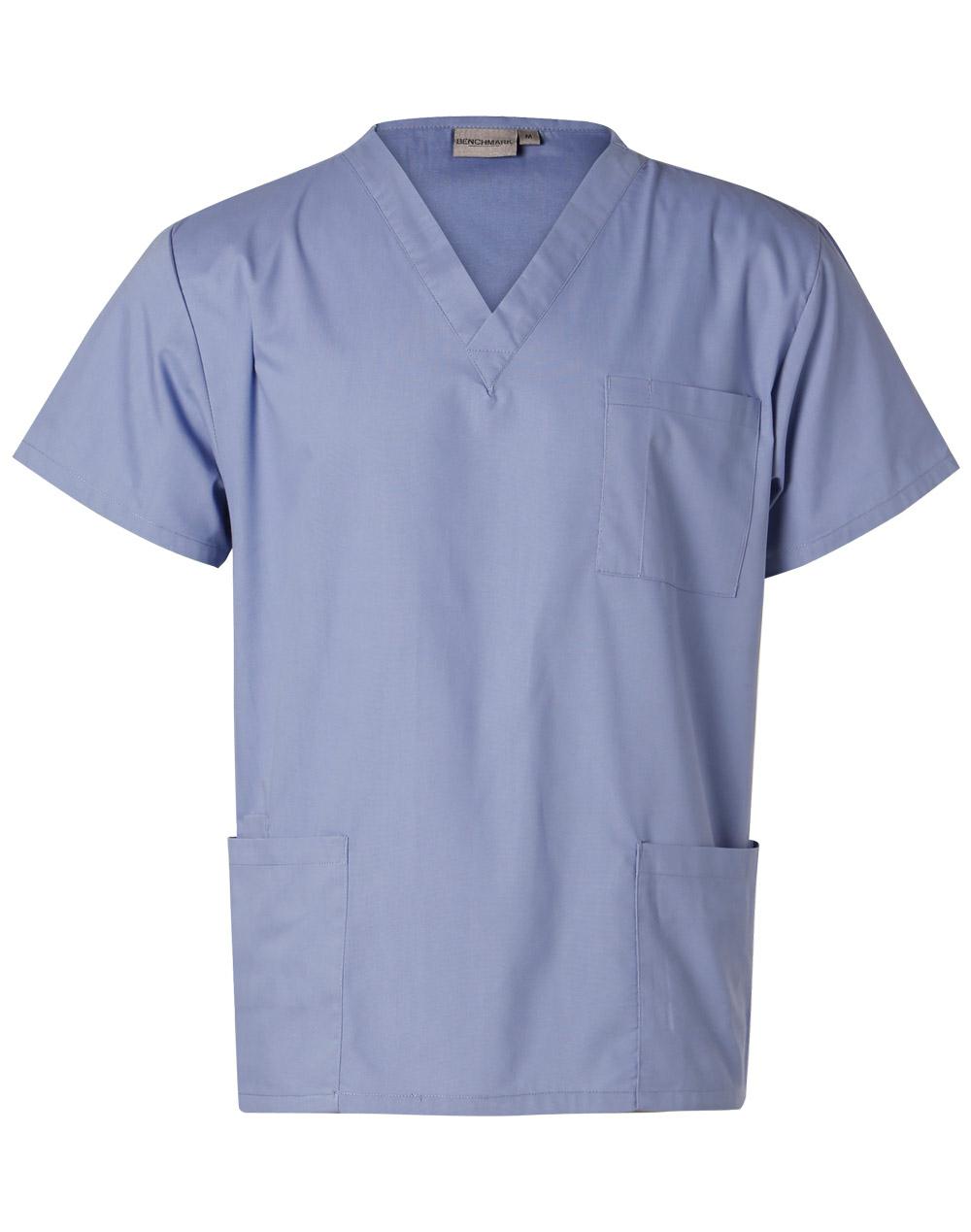 Benchmark-M7630-Unisex S/S Scrub Top