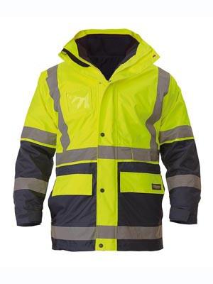 Bisley-BK6975-Hi Vis 5 in 1 Taped Jacket