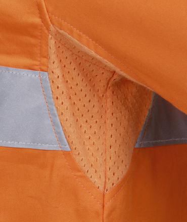 Blue Whale-C92-Light Wt Hi Vis Drill Shirt D/N S/S