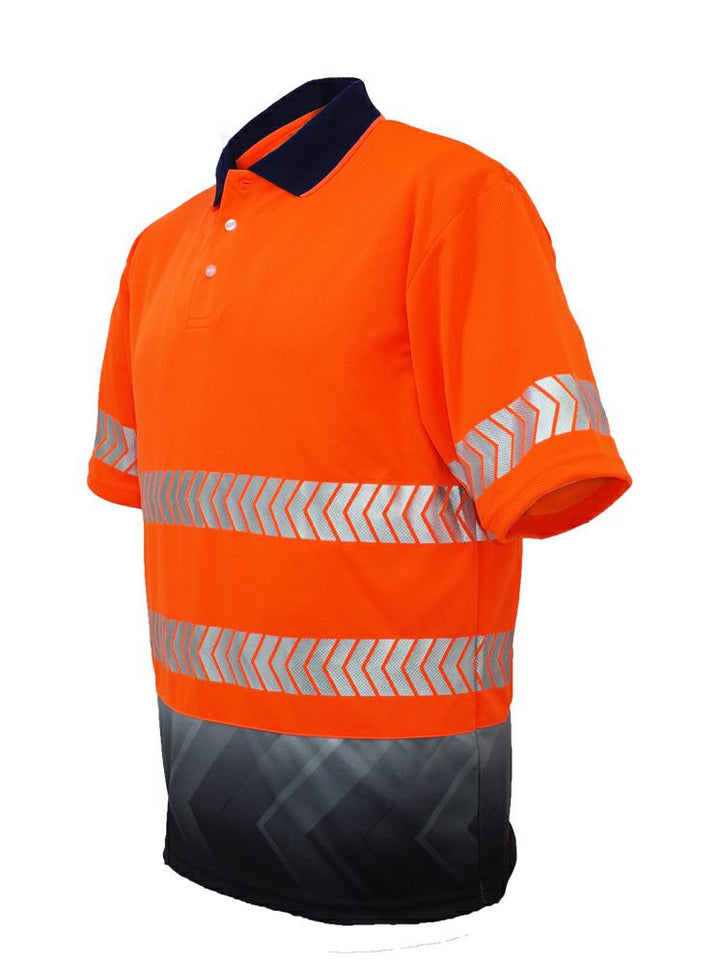 Bocini-SP0753-Hi Vis S/S Polo with R/Tape