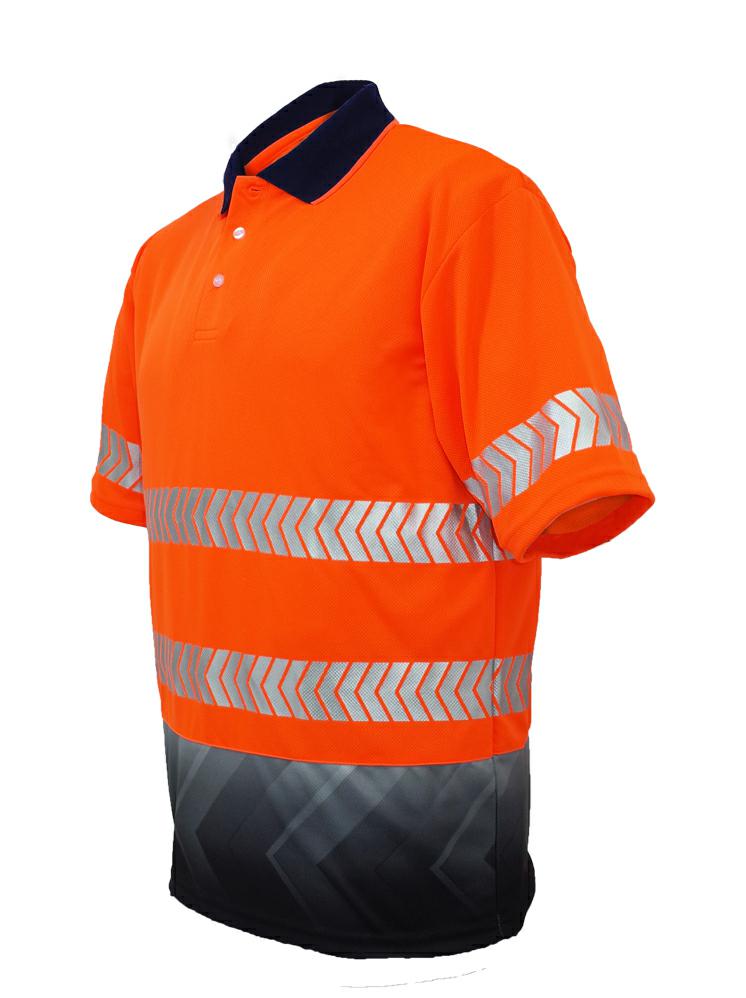 Bocini-SP0753-Hi Vis S/S Polo with R/Tape
