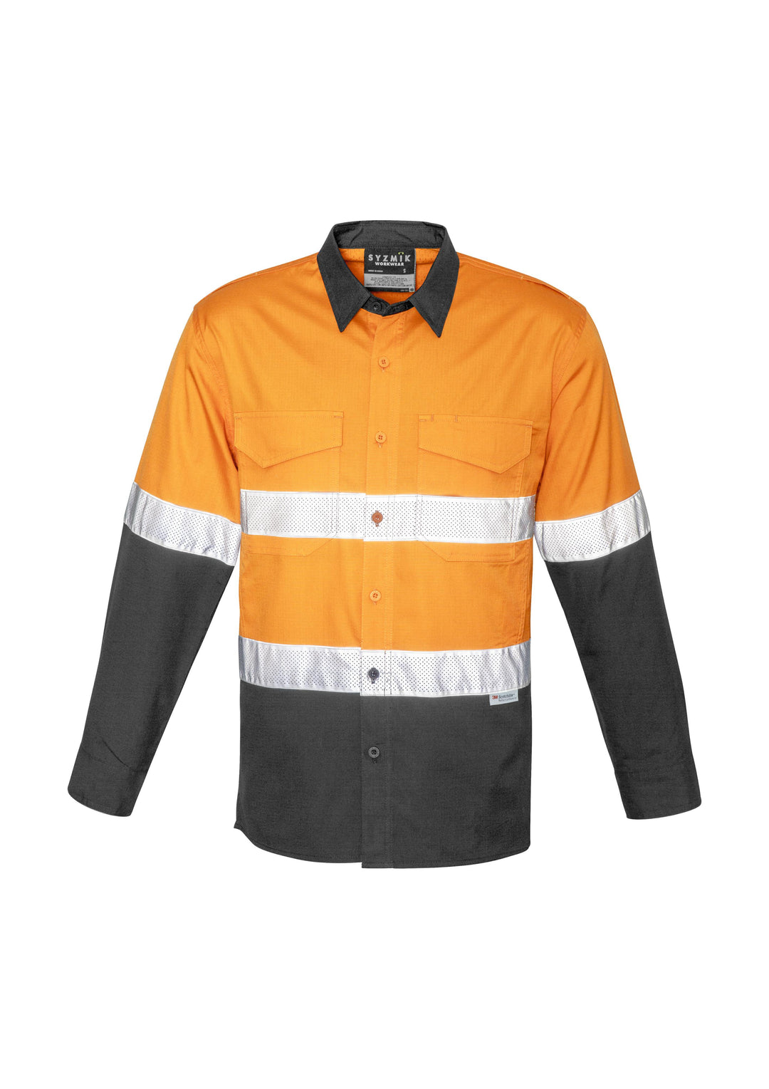 Syzmik-ZW129-HiVis Rugged Cooling Taped Shirt