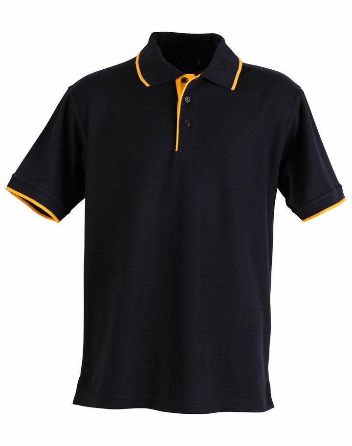 Poly/Cotton Contrast Pique Short Sleeve Polo