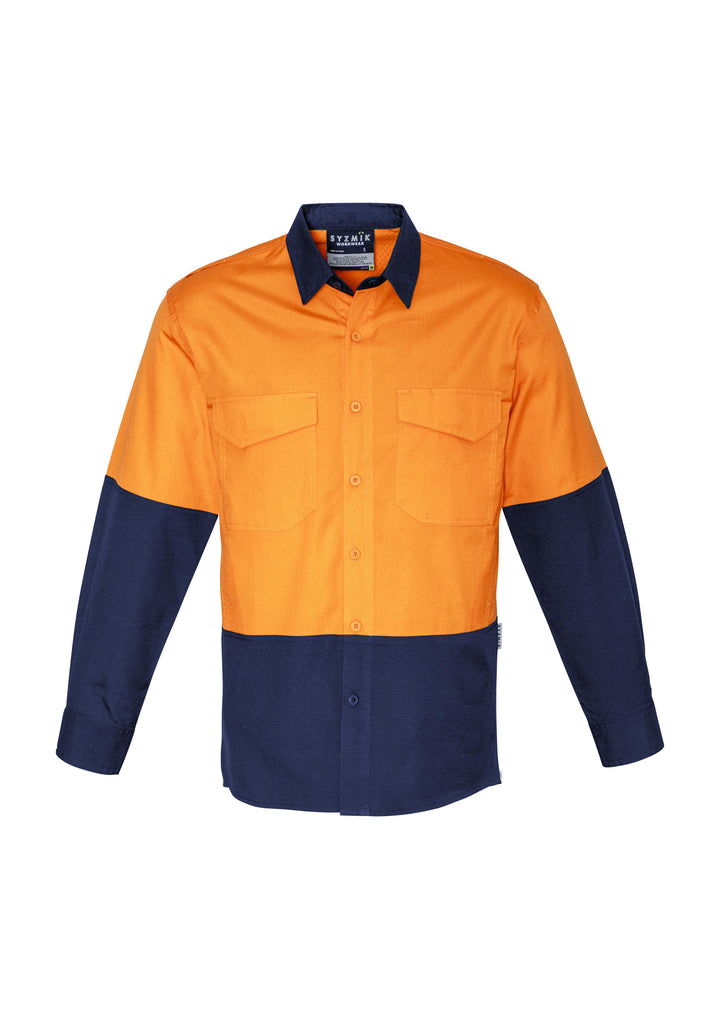 Syzmik-ZW128-HiVis Rugged Cooling Spliced Shirt