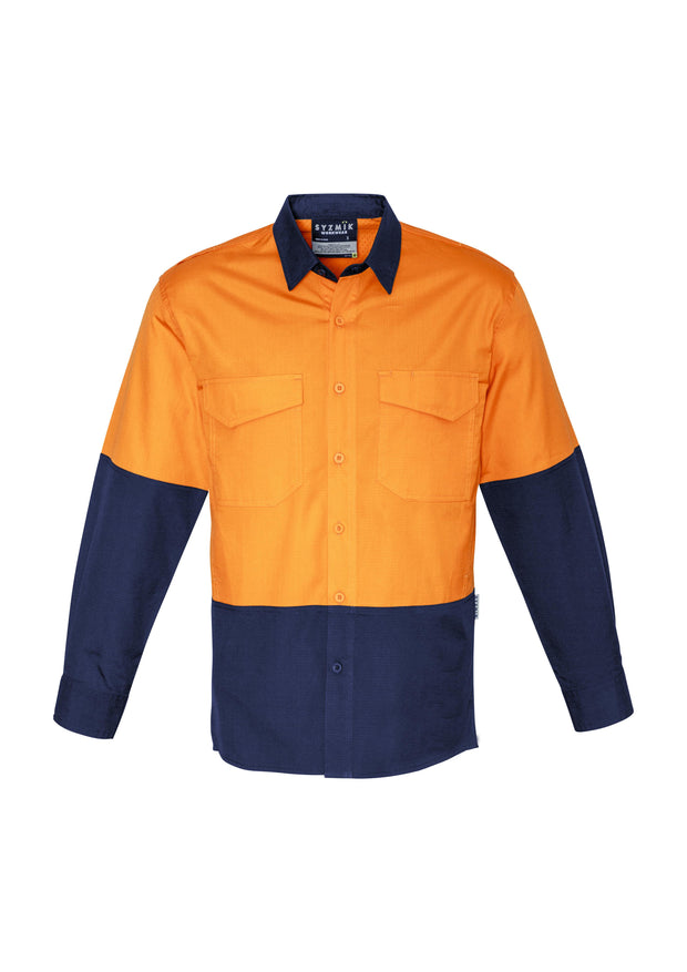 Syzmik-ZW128-HiVis Rugged Cooling Spliced Shirt